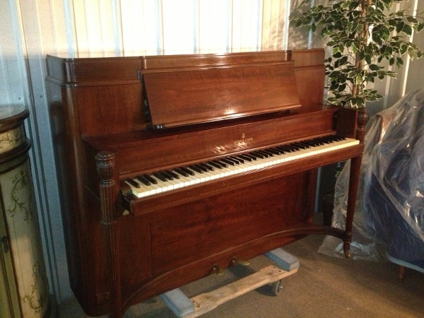 Steinway 45″ Studio in Special Mahogany – Preowned