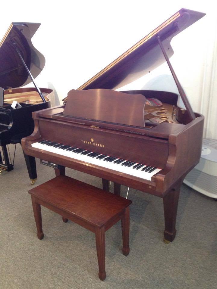 Young Chang Satin Walnut 5’9 Grand Young Chang Satin Walnut 5’9 Grand