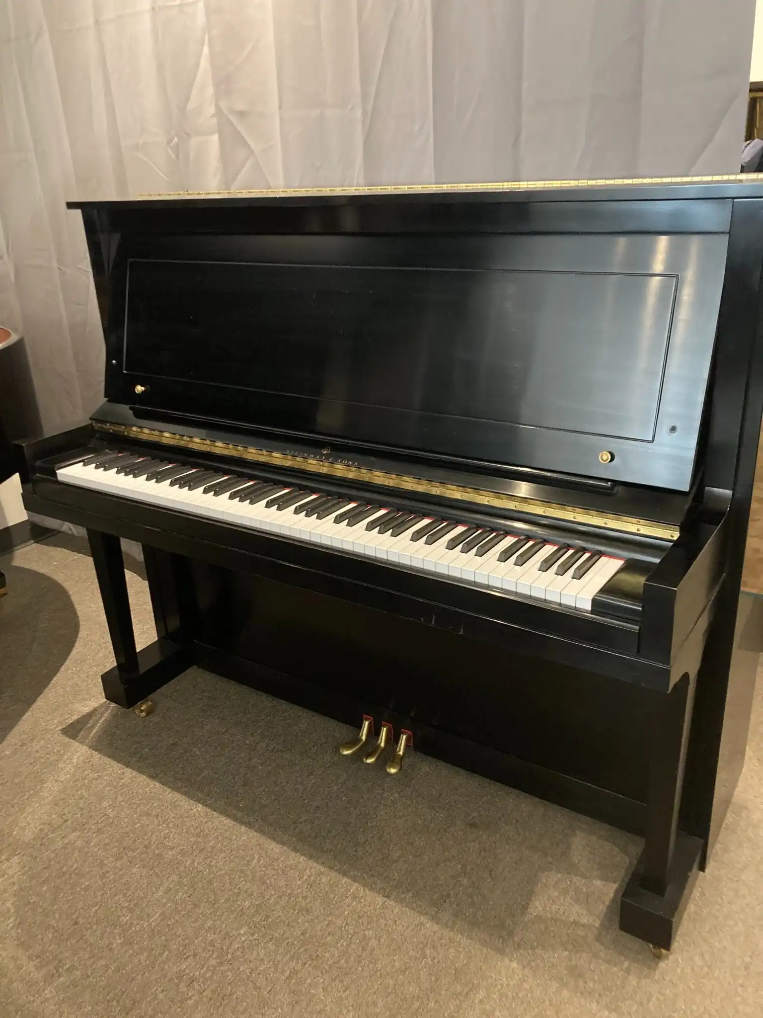 Steinway Model K Studio Piano – Ebony Satin – Excellent!