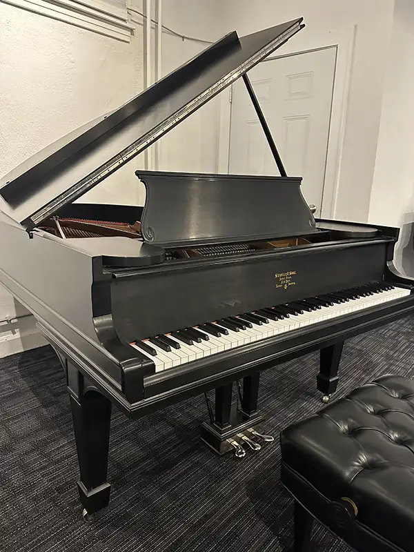 Steinway Model O – rebuilt with Renner Action, New Pinblock, Mapes Strings, and Nitrocellulose Lacquer Finish SOLD Steinway Model O – rebuilt with Renner Action, New Pinblock, Mapes Strings, and Nitrocellulose Lacquer Finish SOLD